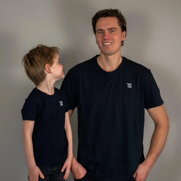 T-shirt navy blue - Grow together ToeBie