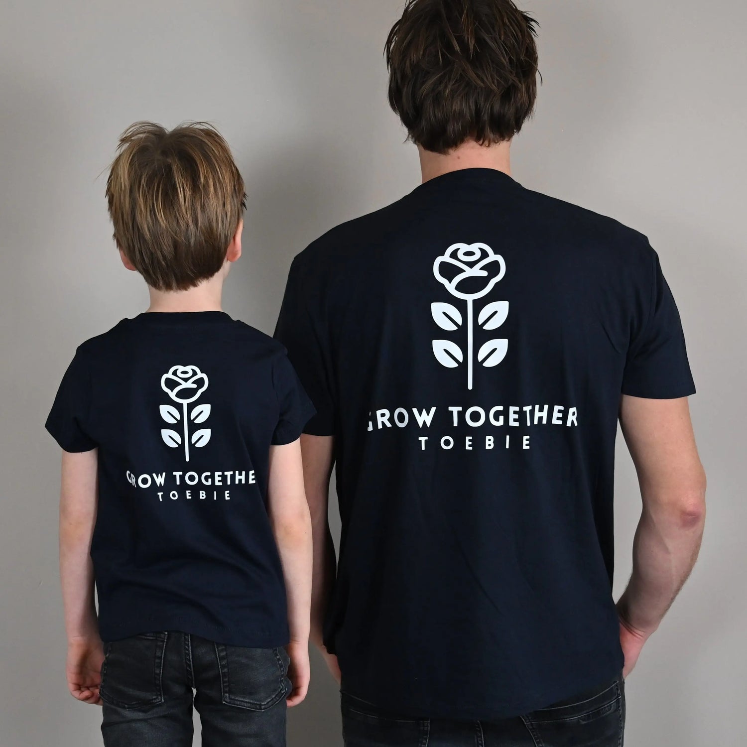 T-shirt navy blue - Grow together ToeBie