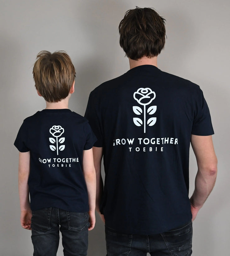 T-shirt navy blue - Grow together ToeBie
