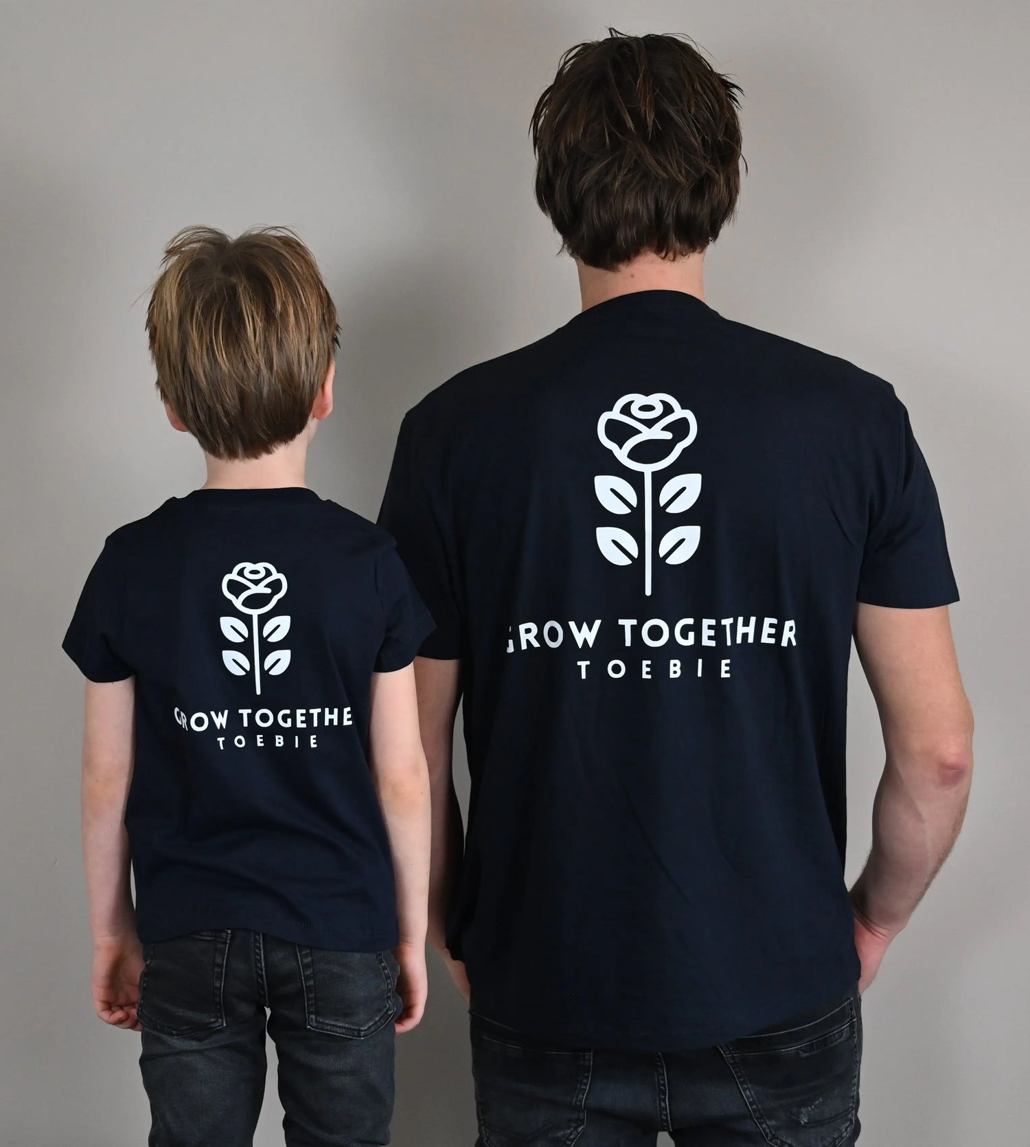 T-shirt navy blue - Grow together ToeBie
